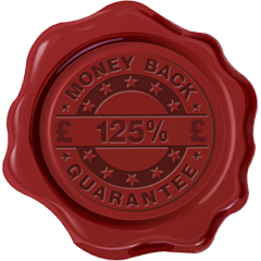 125pc money back guarantee seal MYWT